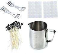 🕯️ candle making kit with pouring pot, wicks, stickers, and wicks holder - complete candle craft tools set logo