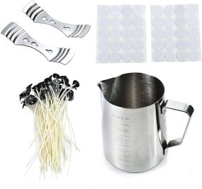 img 4 attached to 🕯️ Candle Making Kit with Pouring Pot, Wicks, Stickers, and Wicks Holder - Complete Candle Craft Tools Set