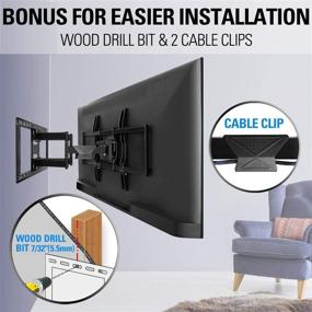 img 3 attached to 📺 Mounting Dream MD2298-XL: Universal Full Motion TV Mount for 42-86 Inch TVs, Easy Install on 16-24" Studs