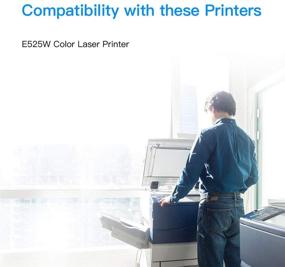 img 3 attached to 🖨️ LxTek Remanufactured Toner Cartridge 4-Pack (593-BBJX/BJJU/BJJV/BJJW) for Dell E525W E525 Color Laser Printer