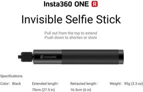 img 2 attached to 📸 Enhance Your Shots with the Insta360 ONE R Invisible Selfie Stick: Perfect Action Camera Accessory for Outdoor Sports