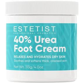 img 4 attached to 👣 Urea 40% Foot Cream: Hydrating Lotion for Dry Cracked Feet, Moisturizer for Rough Heels, Foot Care with Vitamin E, Aloe Vera, and Itch Reduction