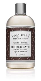 img 4 attached to Deep Steep Bubble Bath, Vanilla Coconut Scent, 17 oz
