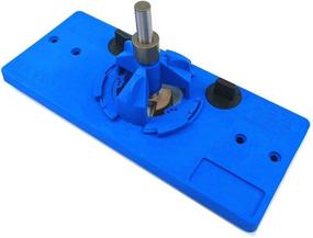 img 1 attached to 🔵 SPARIK ENJOY 35MM Concealed Hinge Jig: Efficient Cabinet Door Installation Tool Set in Blue