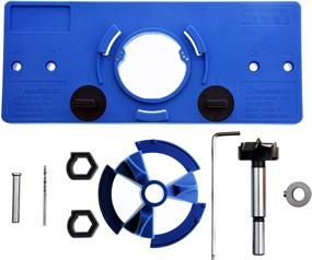 img 2 attached to 🔵 SPARIK ENJOY 35MM Concealed Hinge Jig: Efficient Cabinet Door Installation Tool Set in Blue