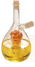 img 2 attached to 🍇 Eleton Kitchen Storage Cooking Tools Oil and Vinegar Cruet Bottle, 8" - Enriched with Grape Cluster Element