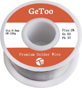 img 2 attached to 🔌 GeToo Solder Wire - 0.8mm, 100g: Includes 10PCS Seal Wire Connectors, Rosin, and Enamelled Wire for Free! Sn63/Pb37 Tin Lead Alloy Soldering Wire with Rosin Core for Electrical Soldering