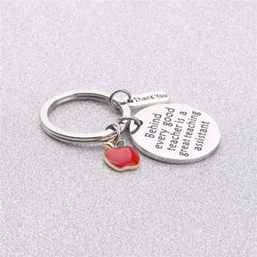 img 2 attached to 🔑 BAUNA TA Keychain - Appreciation Gift for Teaching Assistant and Teacher's Aide