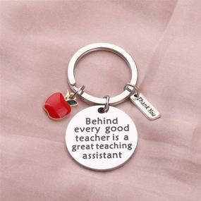 img 3 attached to 🔑 BAUNA TA Keychain - Appreciation Gift for Teaching Assistant and Teacher's Aide