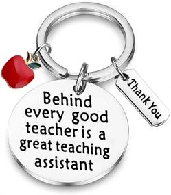 img 4 attached to 🔑 BAUNA TA Keychain - Appreciation Gift for Teaching Assistant and Teacher's Aide