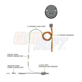 img 3 attached to 🌡️ GlowShift 10 Color Digital 300 F Transmission Temperature Gauge Kit - Ultimate Engine Monitoring Solution for Car & Truck - Multi-Color LED Display - Includes Electronic Sensor - Tinted Lens - 2-1/16" (52mm)