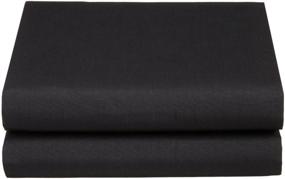 img 1 attached to Premium Black Microfiber Queen Fitted Sheet - Luxurious and Brushed