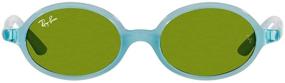 img 4 attached to 🕶️ Stylish and Protective: Ray-Ban Kids' RJ9145S Oval Sunglasses