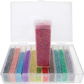 img 3 attached to 📿 The Beadsmith Personality Case - Clear Storage Organizing System for Beads and Jewelry - Includes 12 Flip Top Boxes for Efficient Storage and Organization