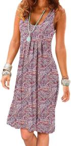 img 2 attached to 🌺 Jouica Feminine Floral Sundress: Stylish Women's Clothing for Beachwear & Poolside