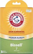 🧹 arm & hammer bissell style 7 premium allergen vacuum bags (pack of 3) – white | top-quality cleaning solution логотип