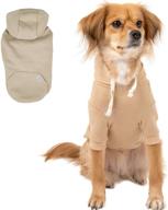 🌸 blooming pet plain hoodie shirt pullover: stylish spring clothes for small dogs логотип