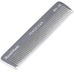 img 4 attached to 🪥 Sturdy Metal Fine Tooth Barber Pocket Grooming Comb - Fendrihan Small 4.6 Inch: A Perfect Essential for Precision Styling