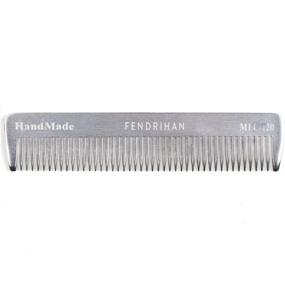 img 2 attached to 🪥 Sturdy Metal Fine Tooth Barber Pocket Grooming Comb - Fendrihan Small 4.6 Inch: A Perfect Essential for Precision Styling