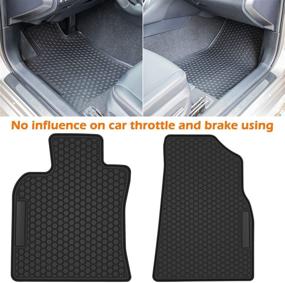 img 3 attached to 🚗 Bonbo Floor Mats & Trunk Cargo Liner for Toyota Camry FWD 2018-2021 - Custom Fit, Anti-Slip, Eco-Friendly Rubber - All Weather Protection - Pack of 4 (Non-Hybrid Models)