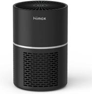 🌬️ himox desktop portable air purifier for home bedroom and office, eliminate 99.97% viruses bacteria pollen dust mold, ultra-quiet 20db mini air purifier for smoke pets hair odor and allergies, powered by usb cable, no adapter (h07) logo