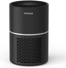 img 4 attached to 🌬️ HIMOX Desktop Portable Air Purifier for Home Bedroom and Office, Eliminate 99.97% Viruses Bacteria Pollen Dust Mold, Ultra-Quiet 20dB Mini Air Purifier for Smoke Pets Hair Odor and Allergies, Powered by USB Cable, NO ADAPTER (H07)