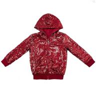 👕 dazzle in style: cilucu sequin zipper kids jackets for birthday & christmas outfits logo