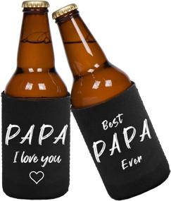 img 2 attached to Best Papa Coolers Sleeves Granddaughter 2PCS