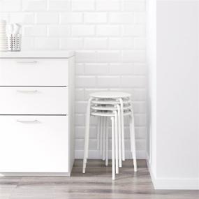 img 2 attached to IKEA White Stool: Affordable and Stylish Furniture Piece