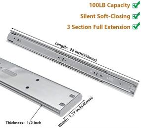 img 3 attached to Heavy Metal Pairs Drawer Slides: Smooth and Sturdy Storage Solution