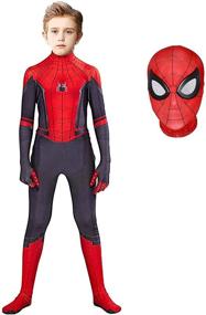 img 4 attached to 👦 Kids XXL Superhero Halloween Jumpsuit Bodysuit