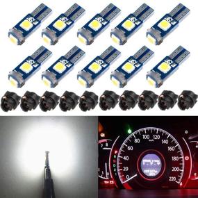 img 4 attached to 💡 BlyilyB T5 37 74 LED Bulb 10-Pack with Twist Lock Socket - PC74 PC37 Gauge Cluster Dashboard Light