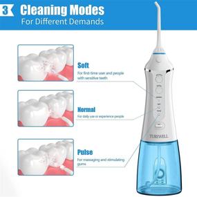 img 2 attached to 🚿 TUREWELL Water Flosser – Portable & Rechargeable Oral Irrigator for Dental Care on the Go (White)