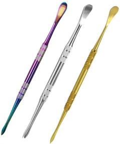 img 1 attached to 🔧 Lmbros Wax Carving Tool Set - Premium Stainless Steel Tools for Wax Sculpting (3pcs) in Brilliant Gold