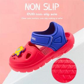 img 1 attached to Toddler Sandals Anti Slip Lightweight Numeric_10 Boys' Shoes for Sandals