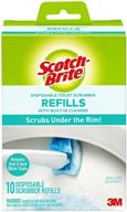 scotch-brite rust & hard water stain removing disposable toilet scrubber refills - pack of 10 logo