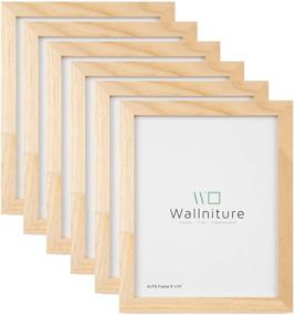 img 4 attached to 🖼️ Wallniture Alps 8x10 DIY Craft Picture Frames - Natural Finish, Set of 6 for wall or table top display