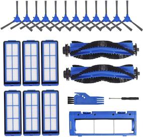 img 4 attached to LesinaVac Replacement Parts for Eufy RoboVac 11S Max, 15C Max, 30C Max, G10, G30 🔧 - Essential Accessories Kit with 2 Main Brush, 12 Side Brushes, 6 Filters, 1 Rolling Brush Guard