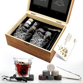 img 4 attached to The Perfect Whiskey Gift Set: Whiskey Stones Glass Collection