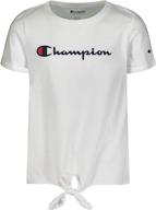 champion classic sleeve clothing x large girls' clothing for tops, tees & blouses logo