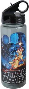 img 1 attached to 🌟 Star Wars Episode IV: A New Hope Silver Buffalo SW4164 Tritan Water Bottle - 20 Ounces