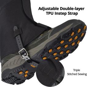 img 2 attached to 🏔️ Extremus Buckwell Hunting Leg Gaiters: Waterproof Snow Boot Gaiters for Men and Women - Ideal for Snowshoeing, Hiking, Hunting, and Skiing