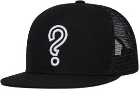 img 4 attached to 🧢 Quanhaigou Mesh Trucker Hats: Stylish Outdoor Snapback Dad Hat for Men and Women – Adjustable Baseball Caps for Hip Hop Fashion