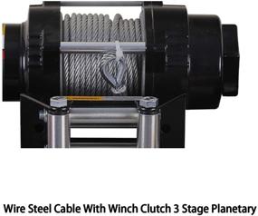 img 1 attached to OPENROAD 4500Lbs Электрическая беспроводная съемная лебедка
