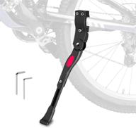 adjustable adult bicycle kickstand side stand - for mountain and road bikes with 22-28 inch wheel diameter, including mountain bikes and 700c road bikes logo