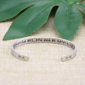 img 2 attached to 💫 Stylish Joycuff Bracelets: Personalized Inspirational Jewelry for Women - Perfect Encouragement Gift for Her