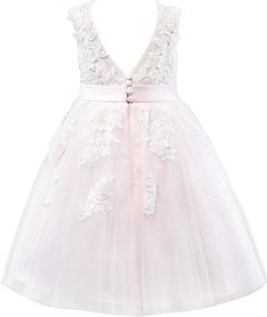 img 3 attached to 👗 Miama Junior Bridesmaid Girls' Clothing: Exquisite Flower Dresses for Weddings