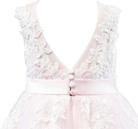 img 1 attached to 👗 Miama Junior Bridesmaid Girls' Clothing: Exquisite Flower Dresses for Weddings