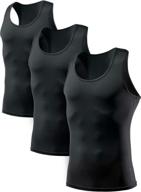 athlio ao btk04 blk_medium sleeveless compression baselayer sports & fitness логотип