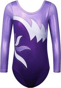 img 4 attached to BAOHULU Gymnastics Embroidery Activewear B208_WineRed_10A Sports & Fitness and Other Sports